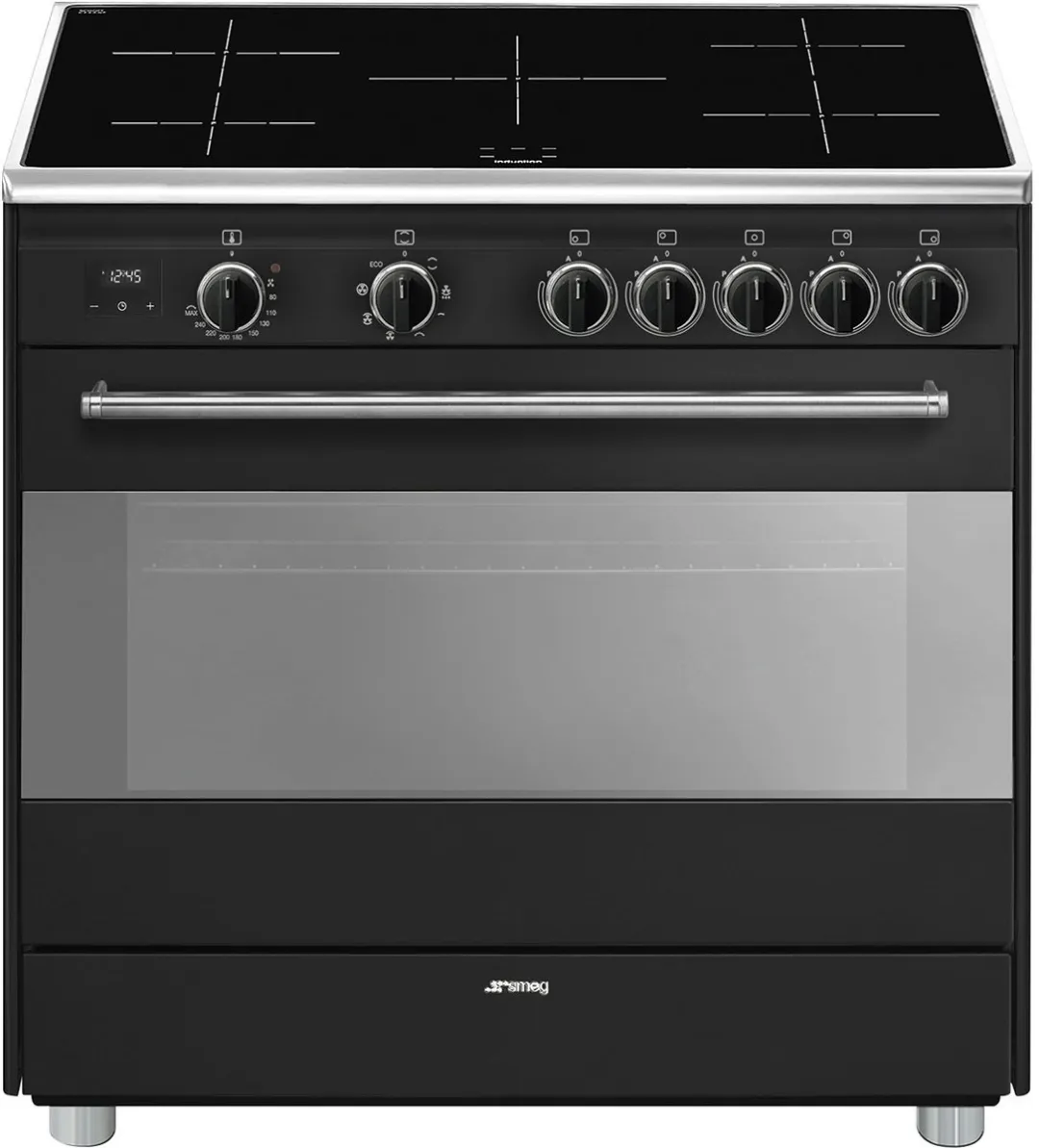 Smeg BG91IAN2 Inductiefornuis 90cm - 5 Zones - Antraciet