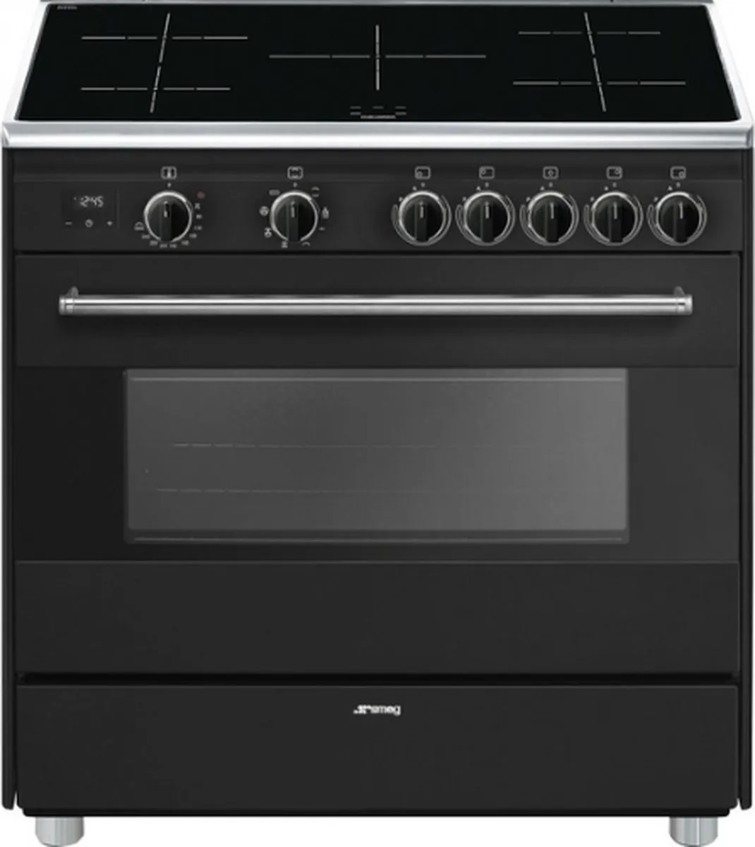 Smeg BG91IAN2 Inductiefornuis 90cm - 5 Zones - Antraciet