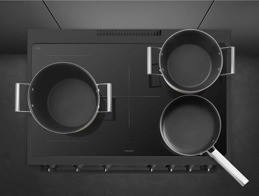 Smeg B95IMAN9 Inductiefornuis 90cm - 5 Kookzones - Zwart