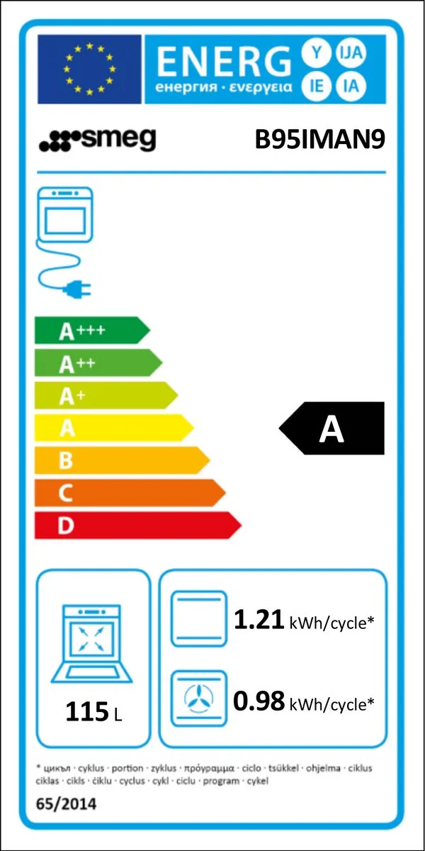 Smeg B95IMAN9 Inductiefornuis 90cm - 5 Kookzones - Zwart