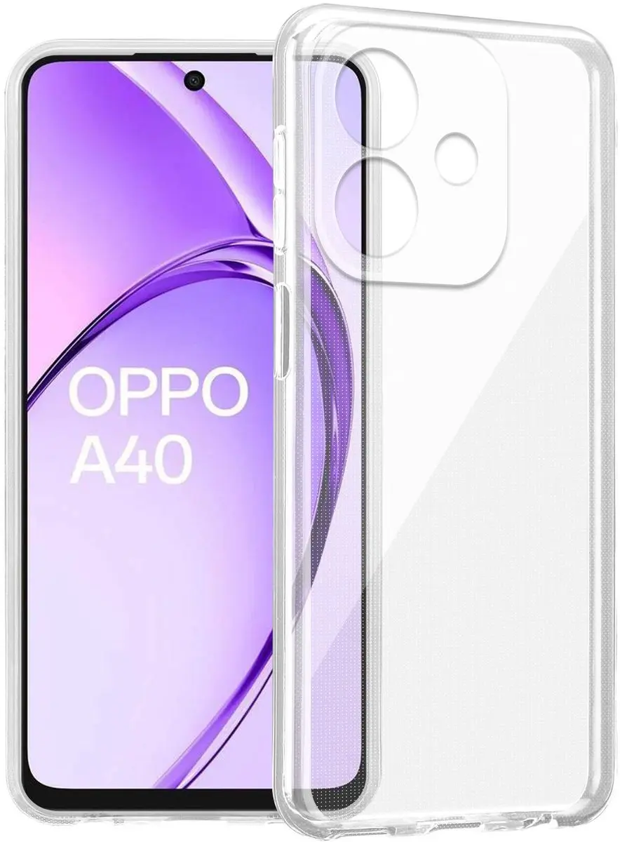 Cadorabo Hoesje geschikt voor OPPO A40 4G / A3 / A60 5G / A3x in VOLLEDIG TRANSP