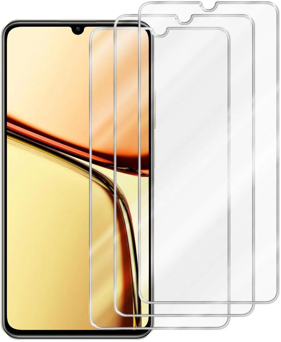 Cadorabo 3x Screenprotector geschikt voor Realme C61 / C63