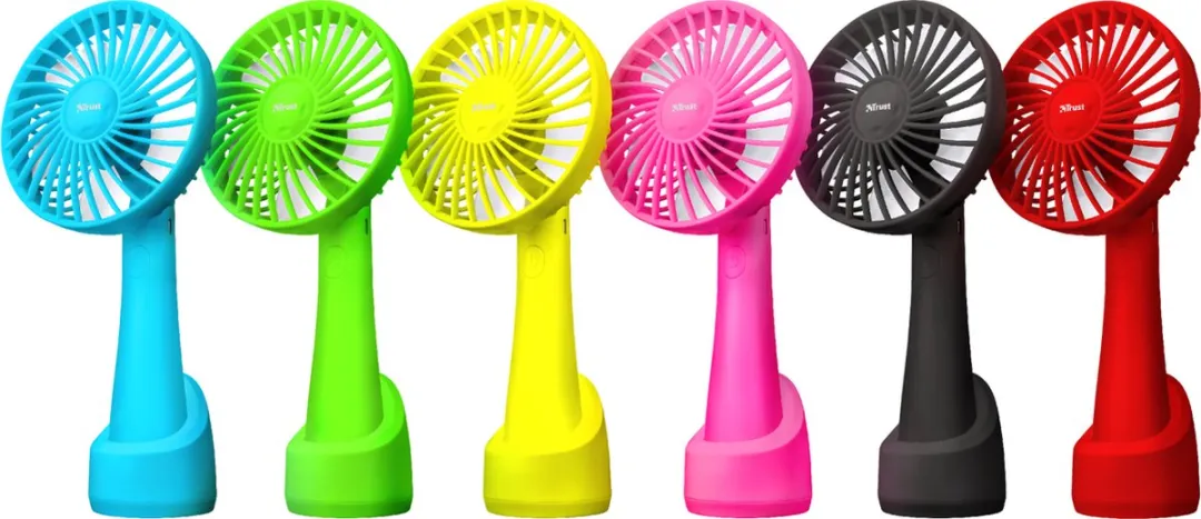 Trust Ventu-Go Groen Mini Ventilator - 3 Snelheden - Oplaadbaar
