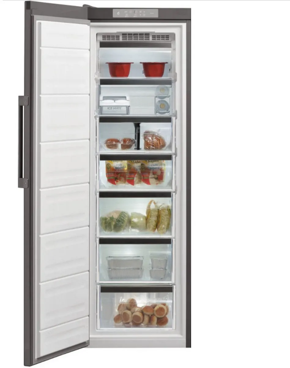 Whirlpool UW8F2CXBIN Vriezer 260L - 7 Vakken - 26 kg/dag - Optic RVS - afbeelding 3 van 6