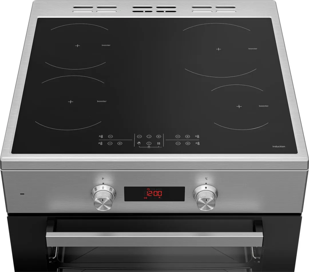 Beko FSM89302GXS Inductiefornuis 4 Zones - 3 Fasen