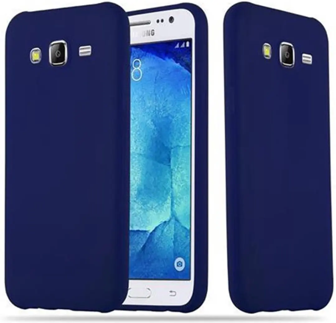 Cadorabo Hoesje geschikt voor Samsung Galaxy J5 2015 in CANDY DONKER BLAUW