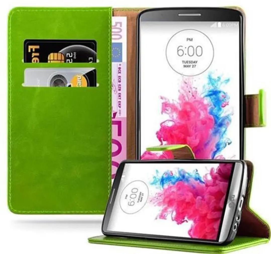 Cadorabo Hoesje geschikt voor LG G3 in GRAS GROEN