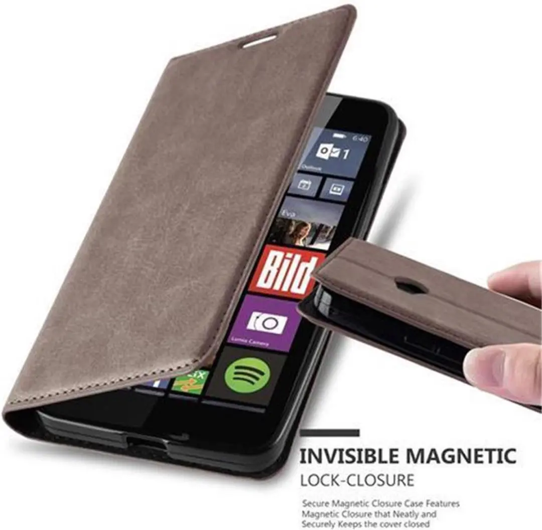 Cadorabo Hoesje geschikt voor Nokia Lumia 640 in KOFFIE BRUIN
