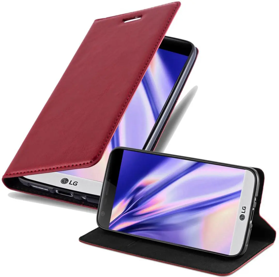 Cadorabo Hoesje geschikt voor LG G5 in APPEL ROOD
