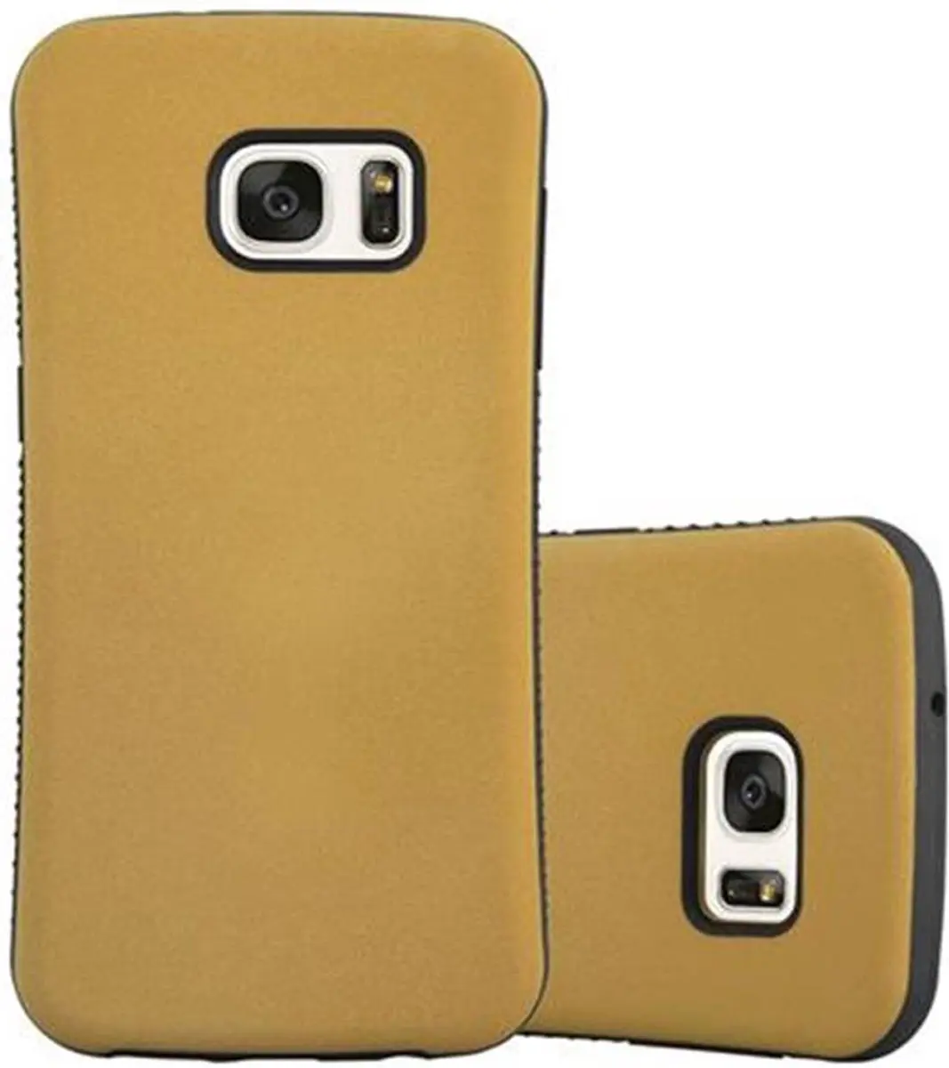 Cadorabo Hoesje geschikt voor Samsung Galaxy S7 in GOUD BRUIN