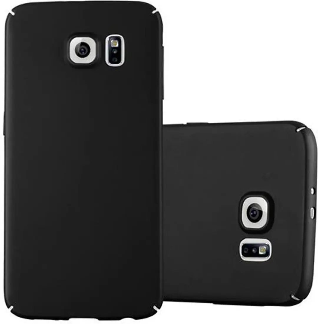 Cadorabo Hoesje geschikt voor Samsung Galaxy S6 in METAAL ZWART