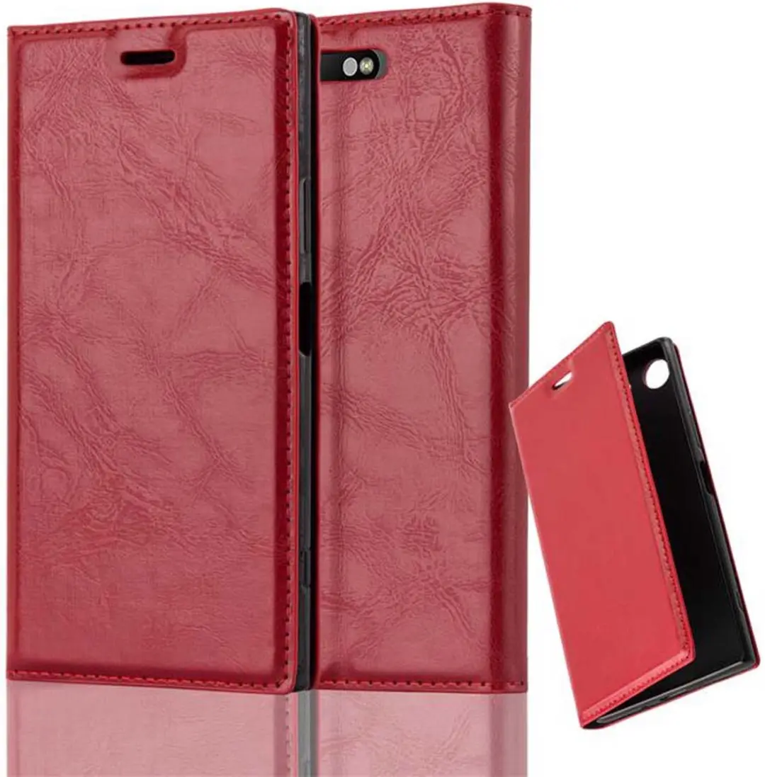 Cadorabo Hoesje geschikt voor Sony Xperia XZ1 in APPEL ROOD