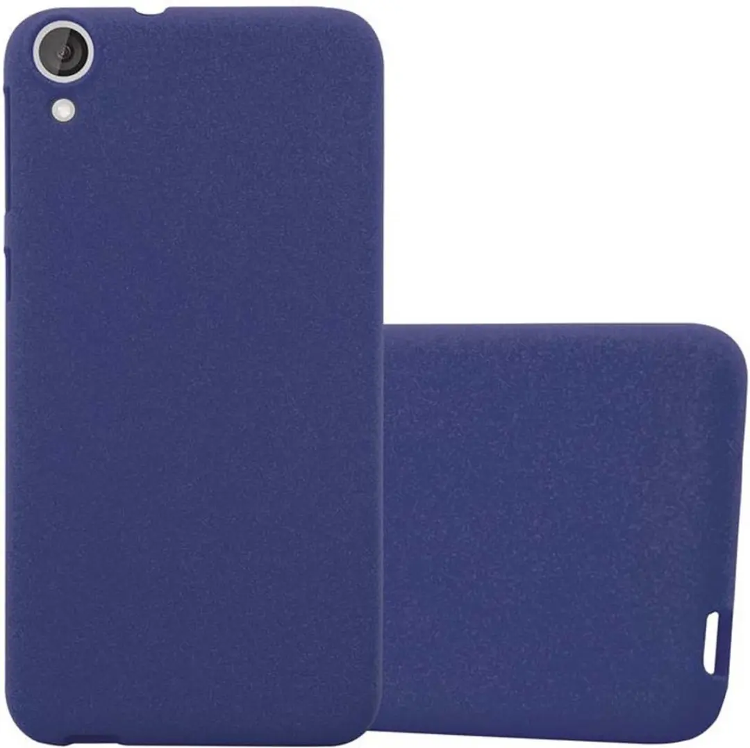 Cadorabo Hoesje geschikt voor HTC Desire 820 in FROST DONKER BLAUW
