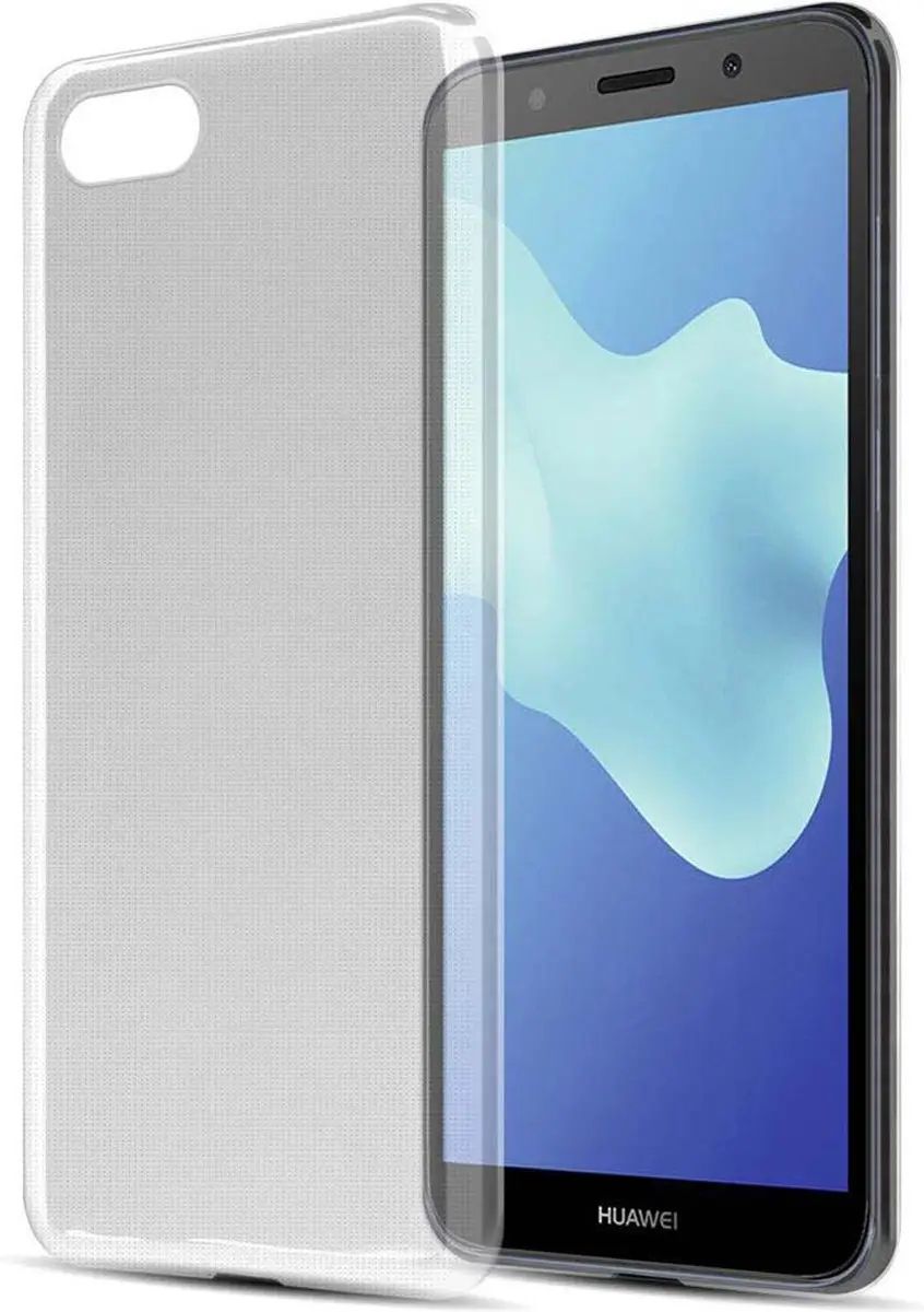 Cadorabo Hoesje geschikt voor Honor 7S / Huawei Y5 2018 in TRANSPARANT ROZE