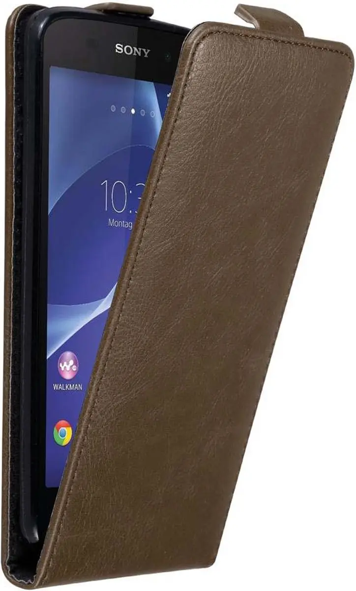 Cadorabo Hoesje geschikt voor Sony Xperia Z2 in KOFFIE BRUIN