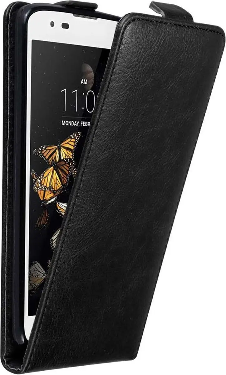 Cadorabo Hoesje geschikt voor LG K8 2016 in ZWARTE NACHT