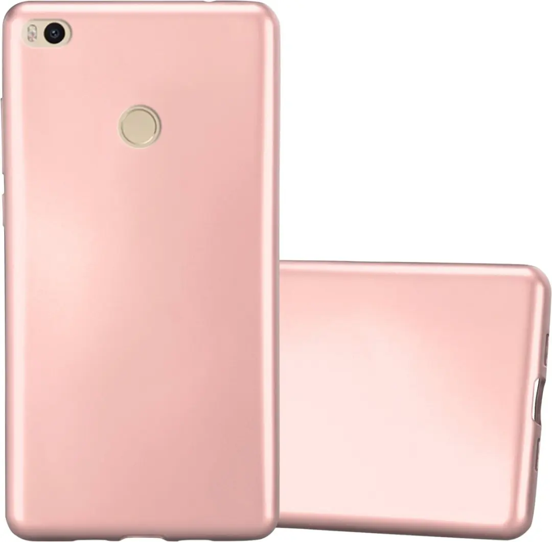 Cadorabo Hoesje geschikt voor Xiaomi Mi MAX 2 in METALLIC ROSE GOUD