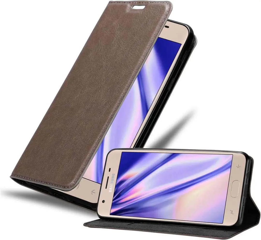 Cadorabo Hoesje geschikt voor Samsung Galaxy J3 2018 in KOFFIE BRUIN