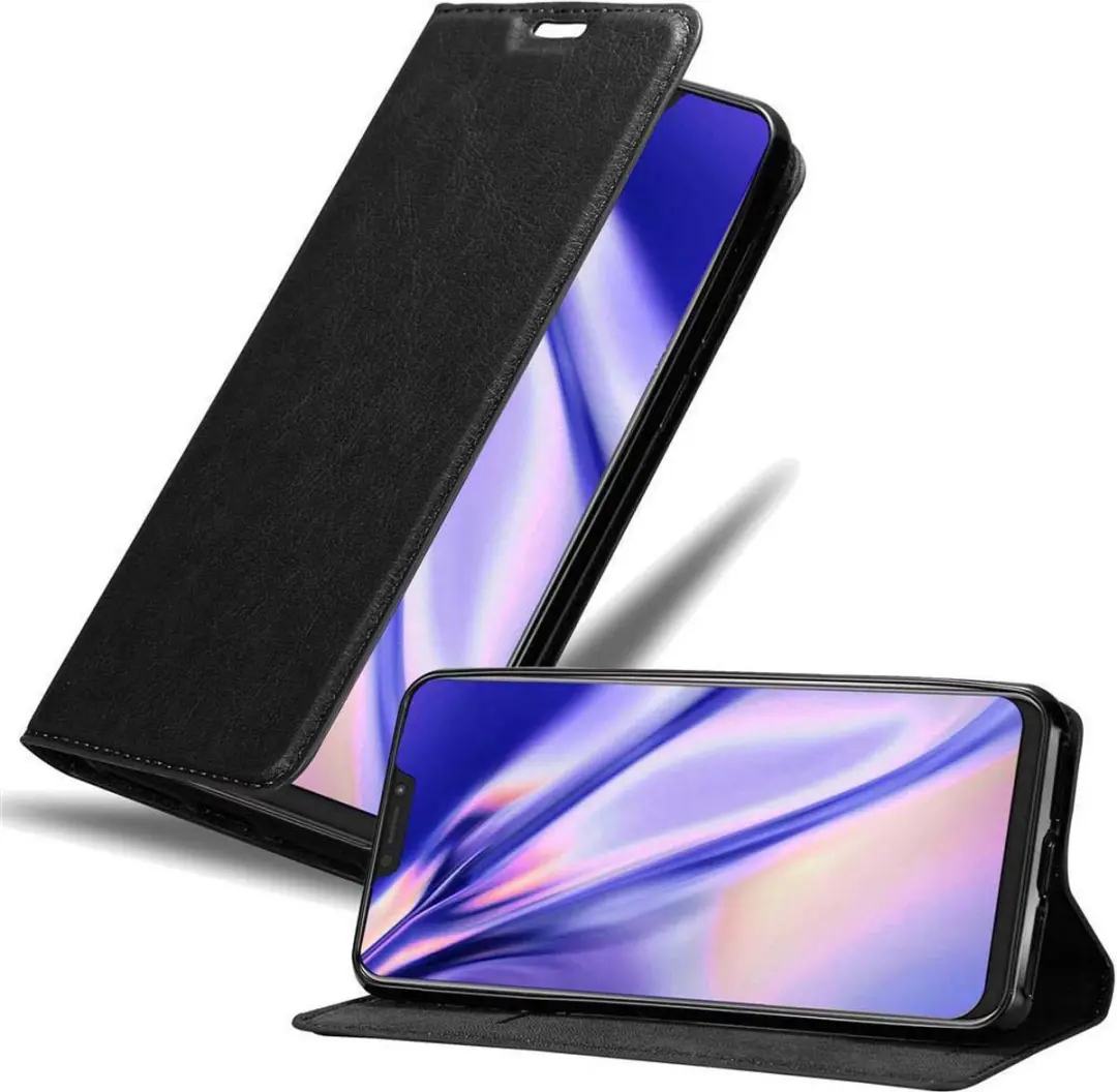 Cadorabo Hoesje geschikt voor Asus ZenFone 5Z in ZWARTE NACHT