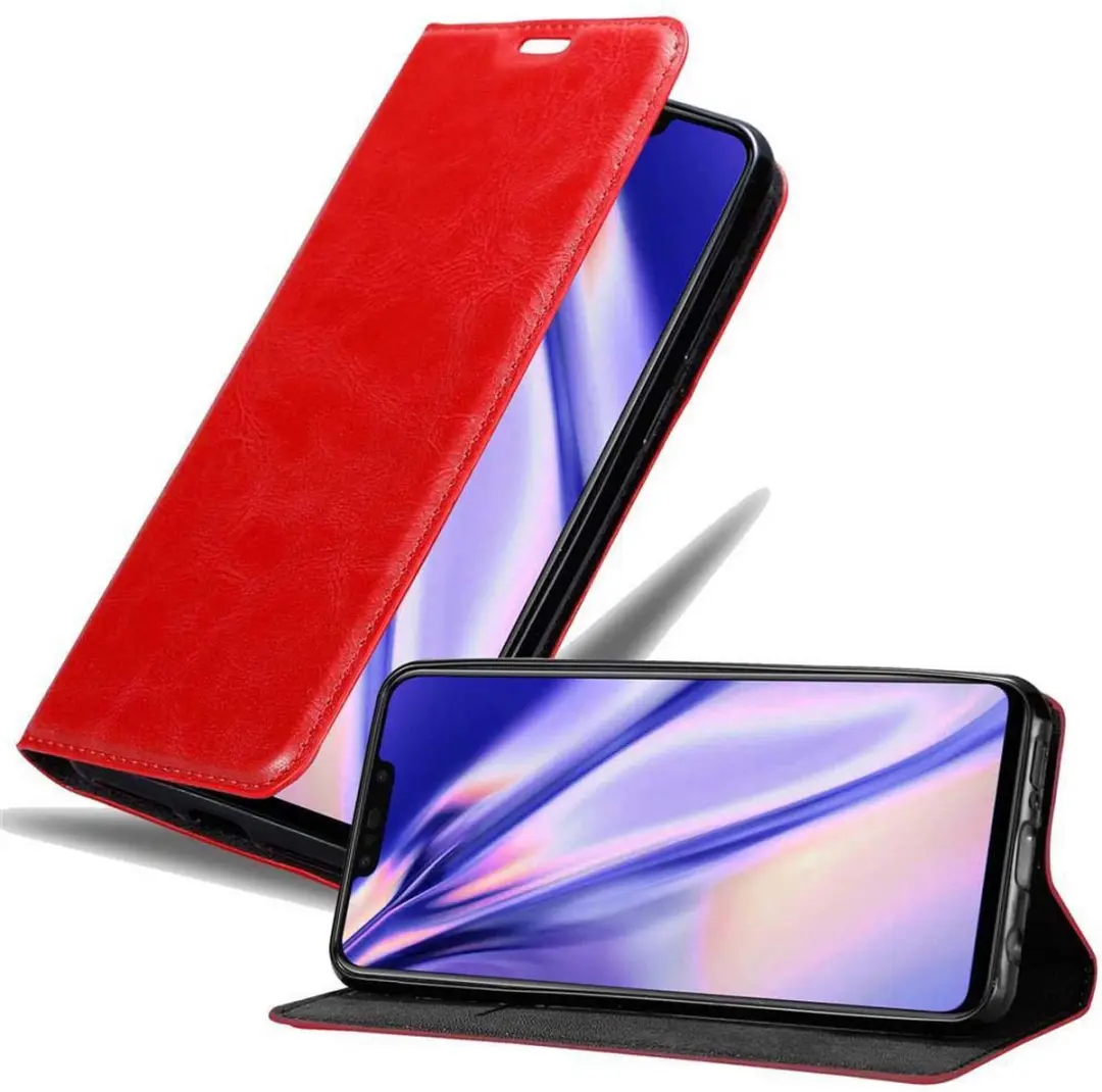 Cadorabo Hoesje geschikt voor Huawei P SMART PLUS 2019 in APPEL ROOD