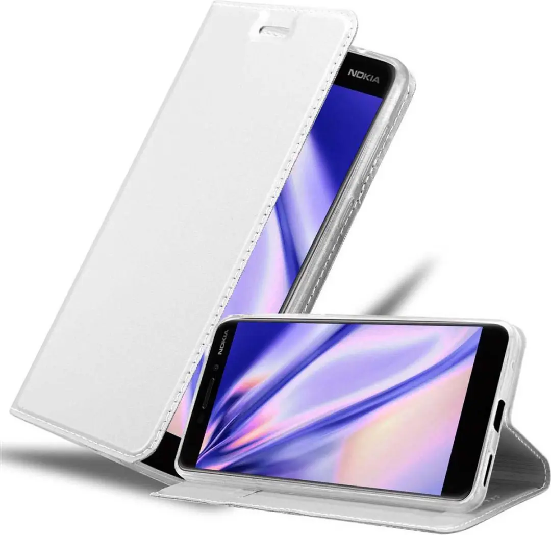 Cadorabo Hoesje geschikt voor Nokia 6.1 in CLASSY ZILVER