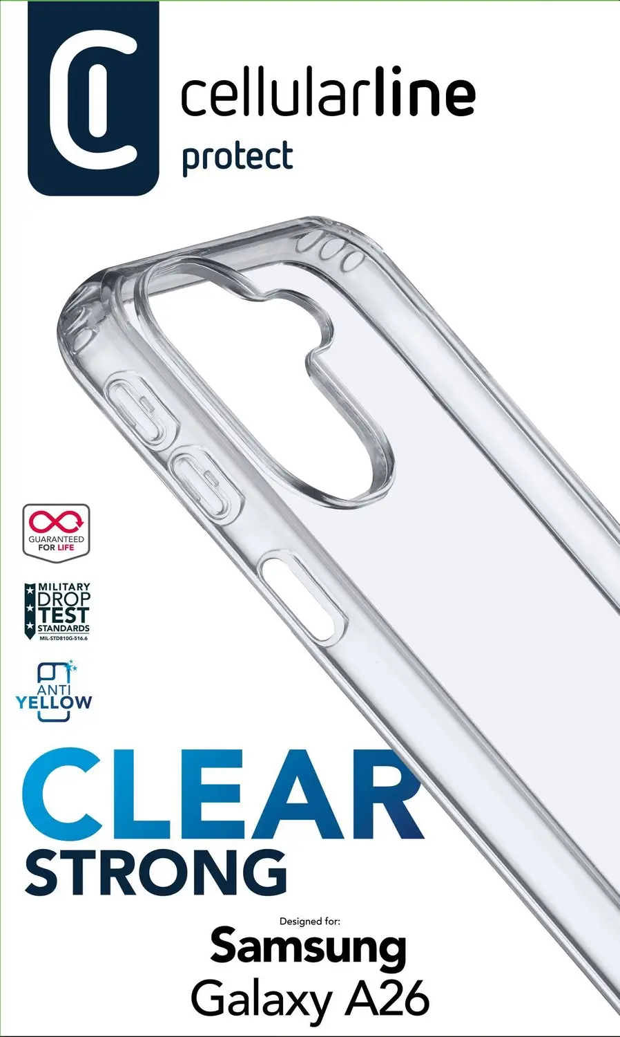 Cellularline Clear Duo CLEARDUOGALA26T Hoesje - Transparant - afbeelding 3 van 6
