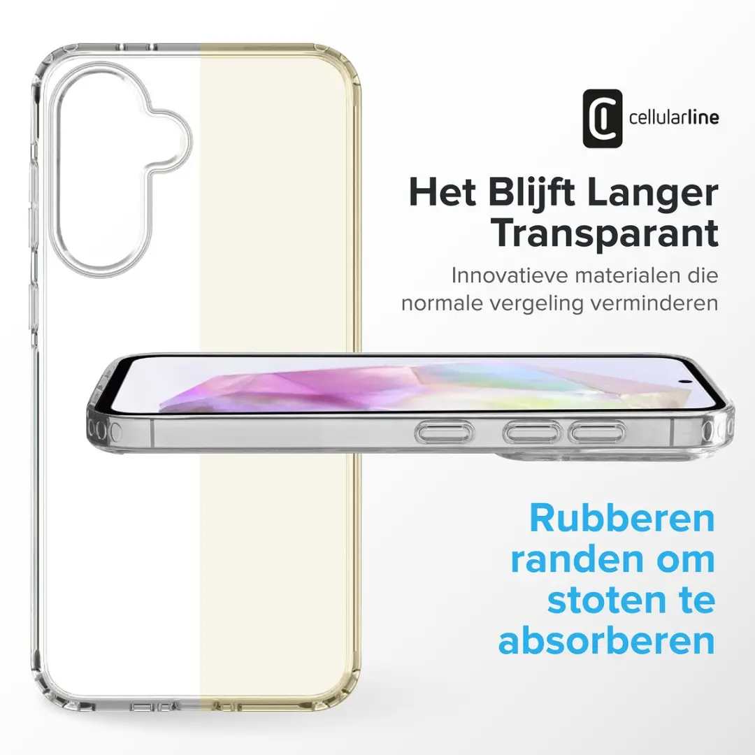 Cellularline Clear Duo CLEARDUOGALA26T Hoesje - Transparant - afbeelding 5 van 6