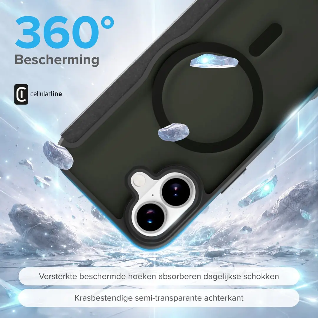 Cellularline Daily Mag Hoesje iPhone 17 - MagSafe - Zwart - afbeelding 4 van 6
