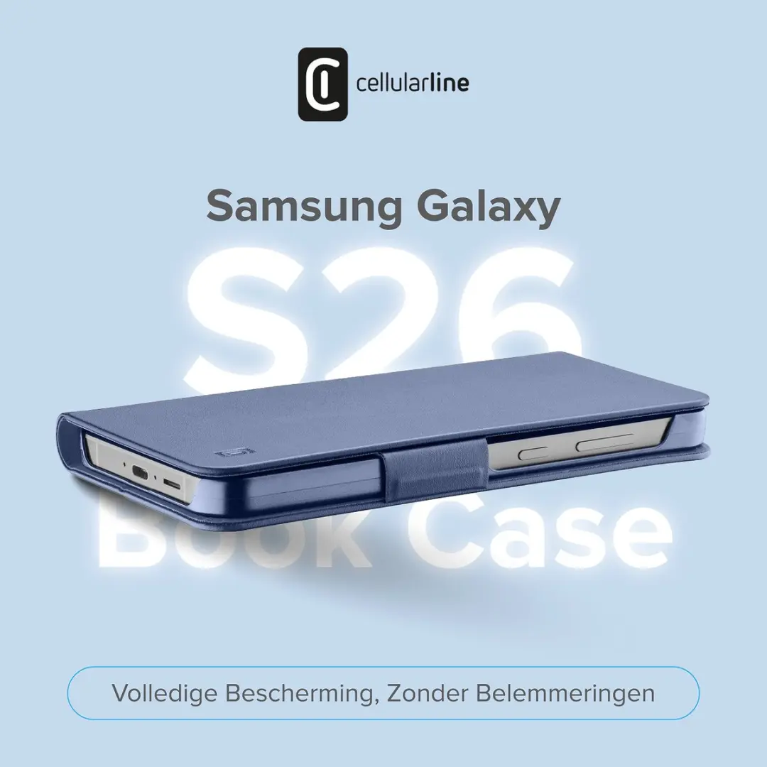 Cellularline Book Hoesje Galaxy S26 BOOK3GALS26B - Blauw - afbeelding 5 van 6