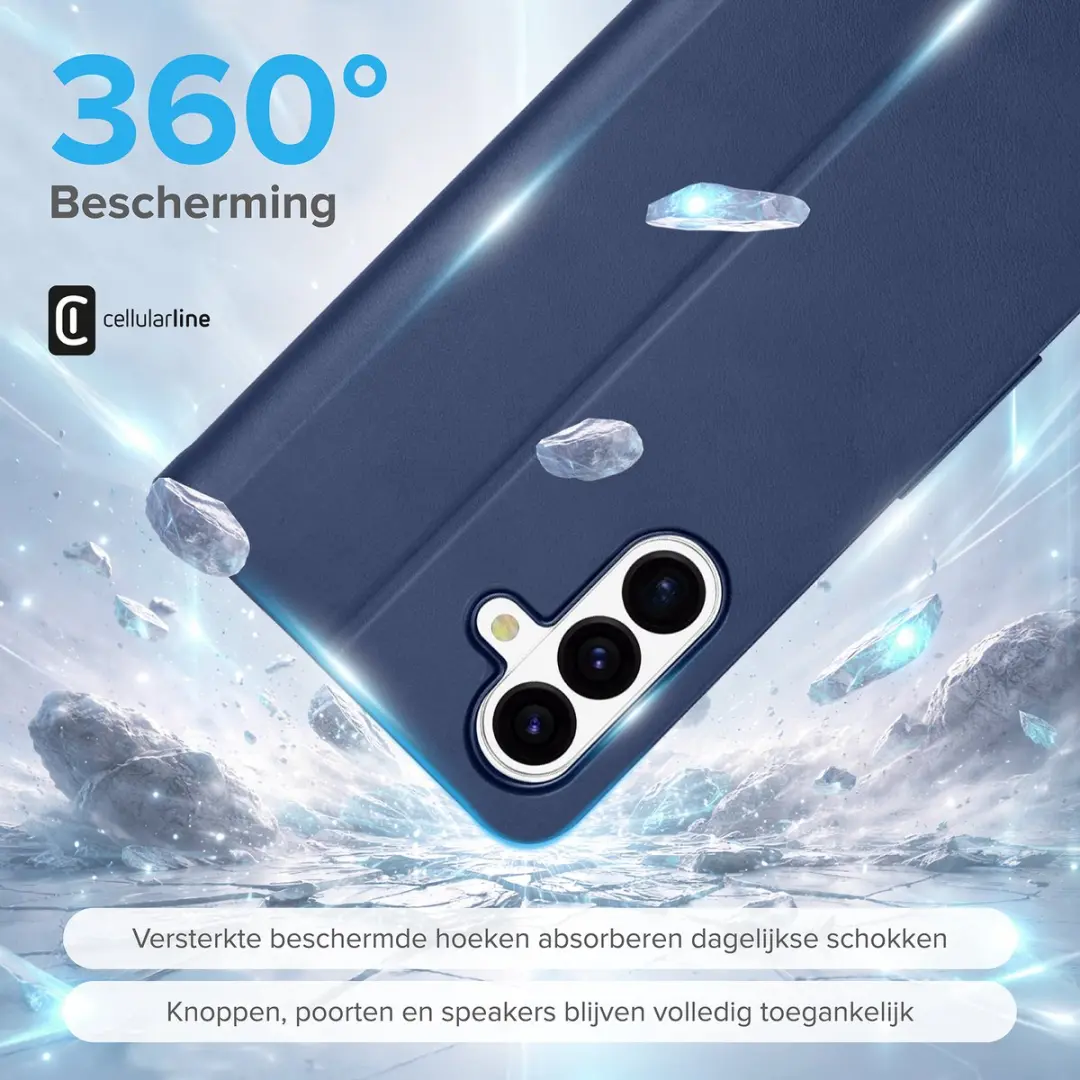 Cellularline Book Hoesje Galaxy S26 BOOK3GALS26B - Blauw - afbeelding 4 van 6