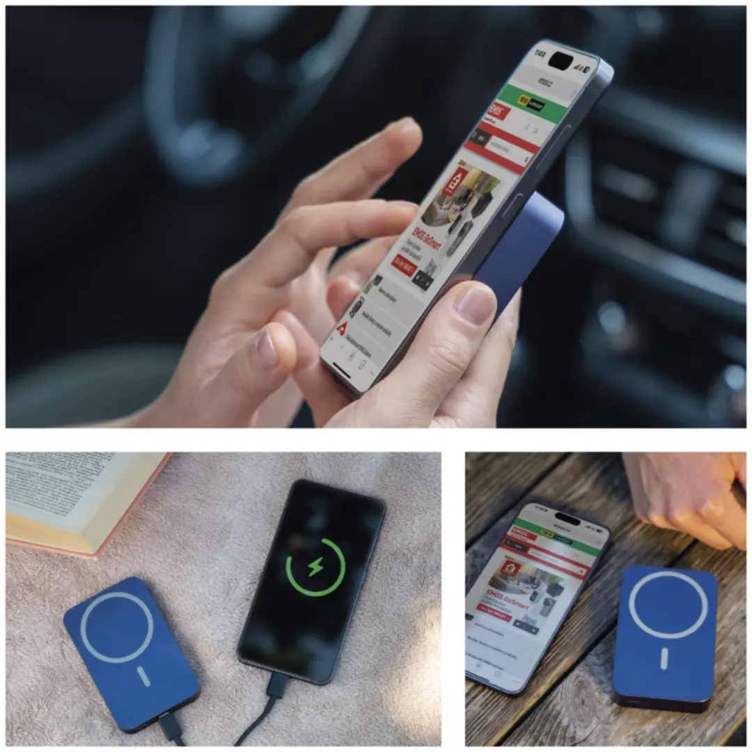 Emos WI 1046 Powerbank - 10.000mAh - 20W - Blauw - afbeelding 2 van 6