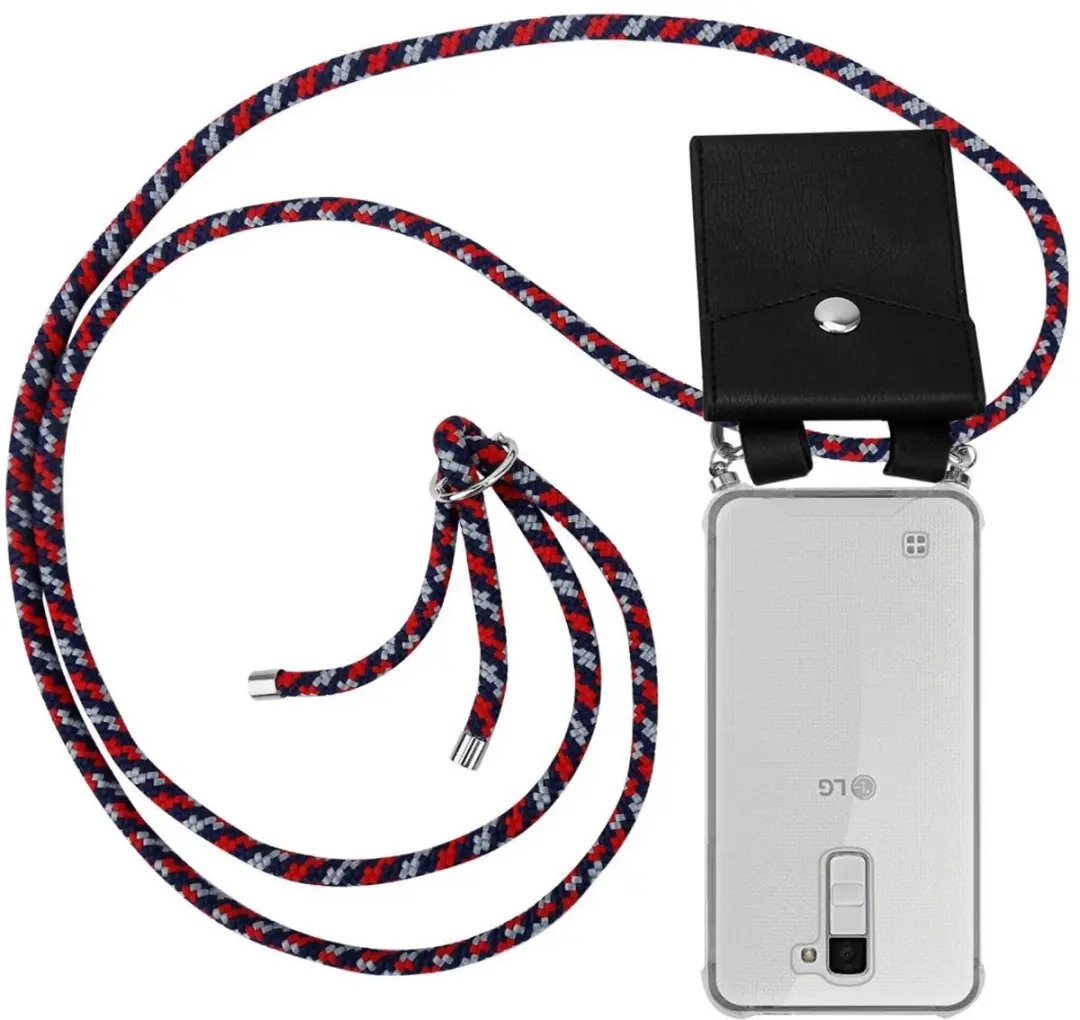 Cadorabo Hoesje geschikt voor LG K10 2016 in ROOD BLAUW WIT