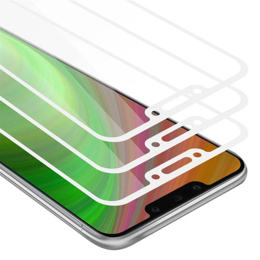 Cadorabo 3x Screenprotector geschikt voor Huawei MATE 20 LITE Volledig scherm pa
