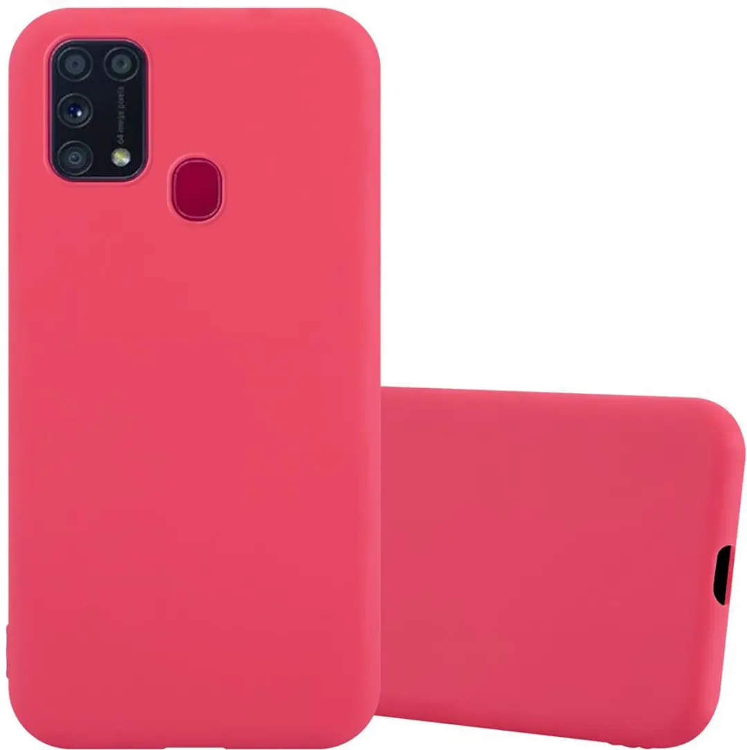 Cadorabo Hoesje geschikt voor Samsung Galaxy M31 in CANDY ROOD
