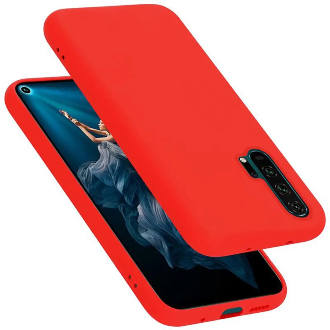 Cadorabo Hoesje geschikt voor Honor 20 PRO in LIQUID ROOD