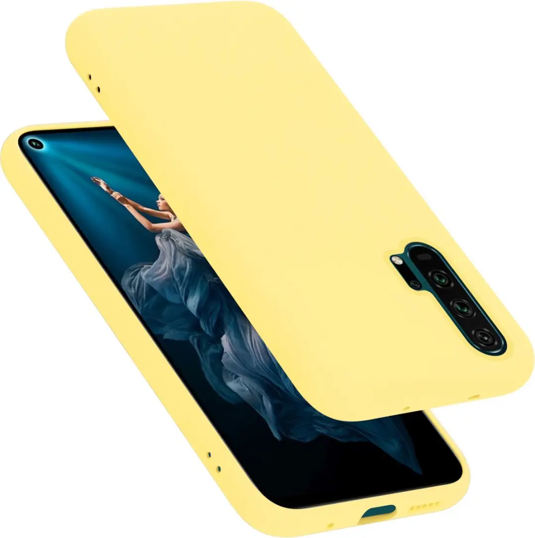 Cadorabo Hoesje geschikt voor Honor 20 PRO in LIQUID GEEL