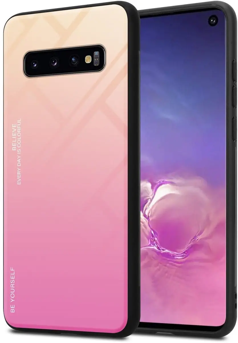Cadorabo Hoesje geschikt voor Samsung Galaxy S10 4G in GEEL