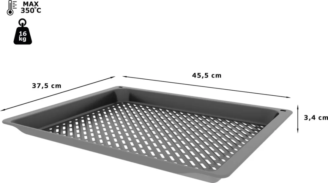 Siemens HZ629070 Air Fry & Grillplaat - Antraciet
