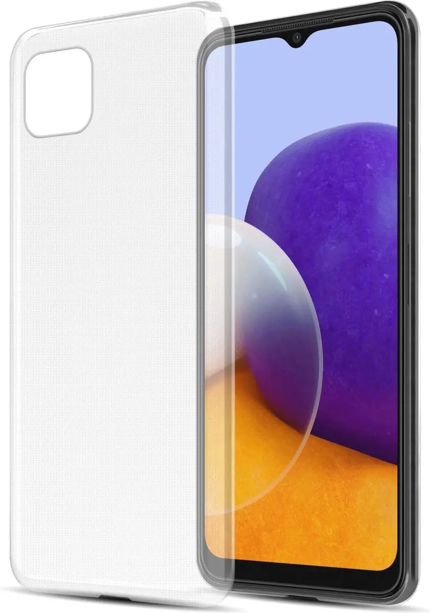 Cadorabo Hoesje geschikt voor Samsung Galaxy A22 5G in VOLLEDIG TRANSPARANT