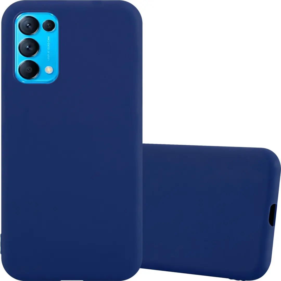 Cadorabo Hoesje geschikt voor Oppo FIND X3 LITE in CANDY DONKER BLAUW