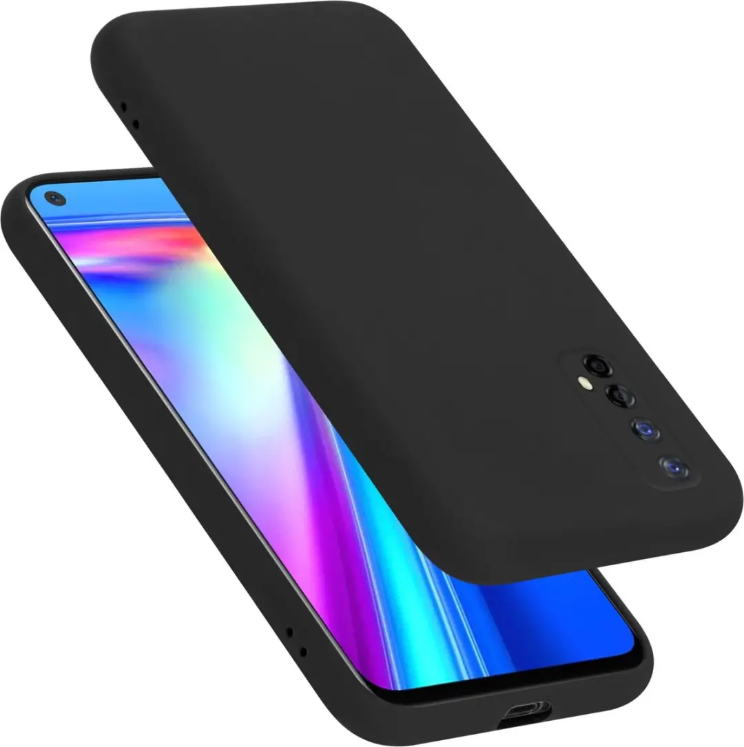 Cadorabo Hoesje geschikt voor Realme 7 5G in LIQUID ZWART
