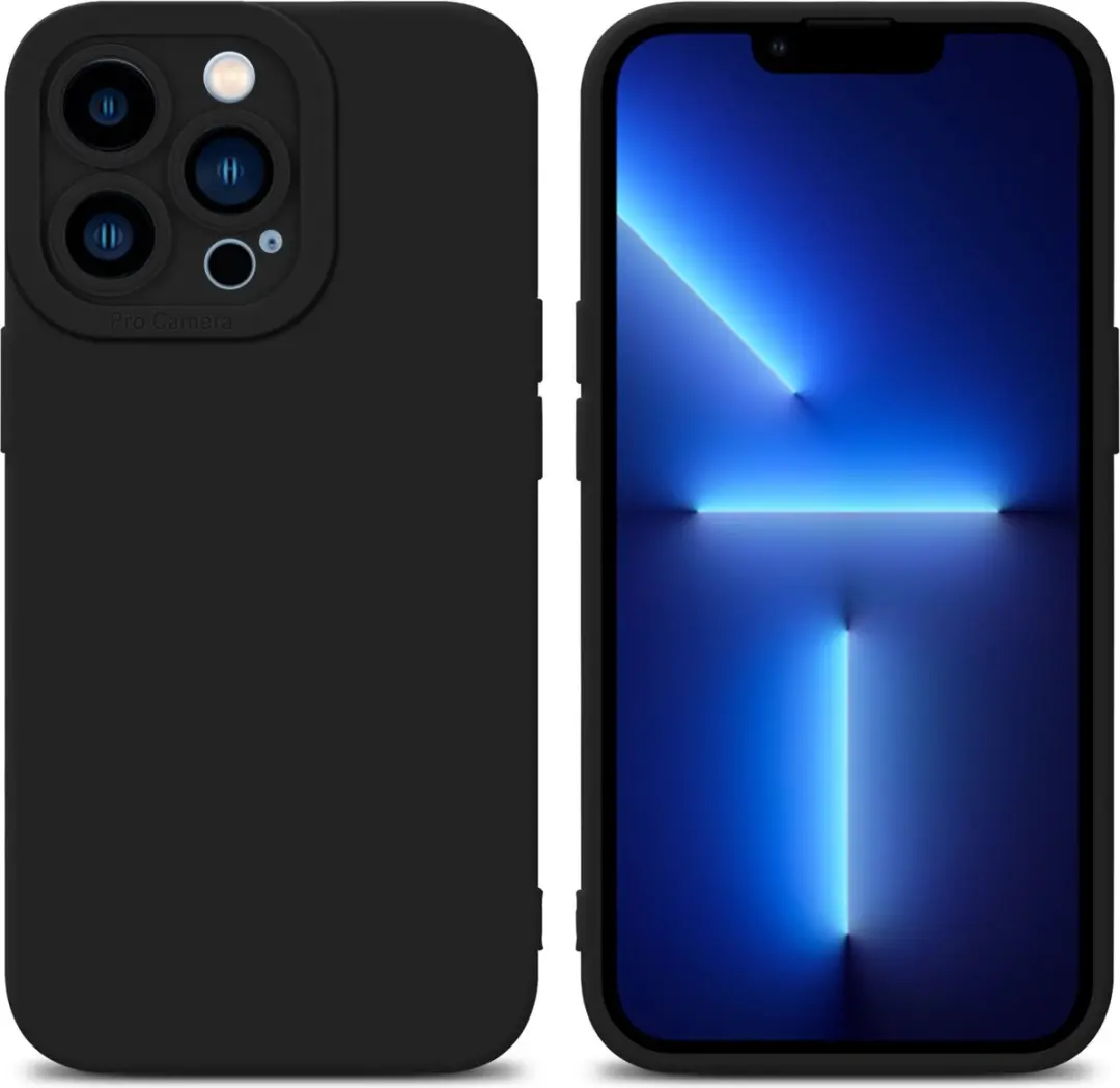Cadorabo Hoesje geschikt voor Apple iPhone 12 PRO in FLUID ZWART