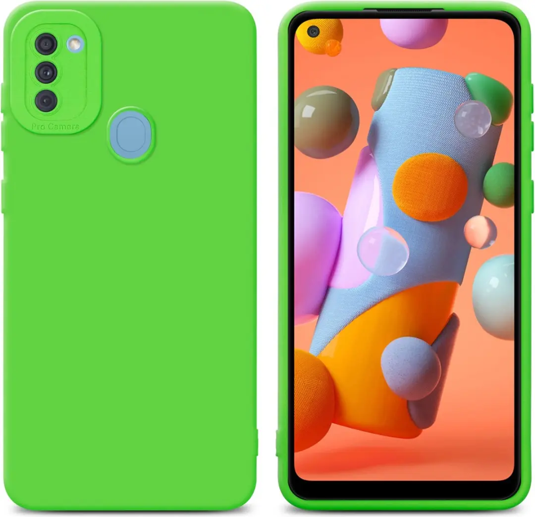 Cadorabo Hoesje geschikt voor Samsung Galaxy A11 / M11 in FLUID GROEN
