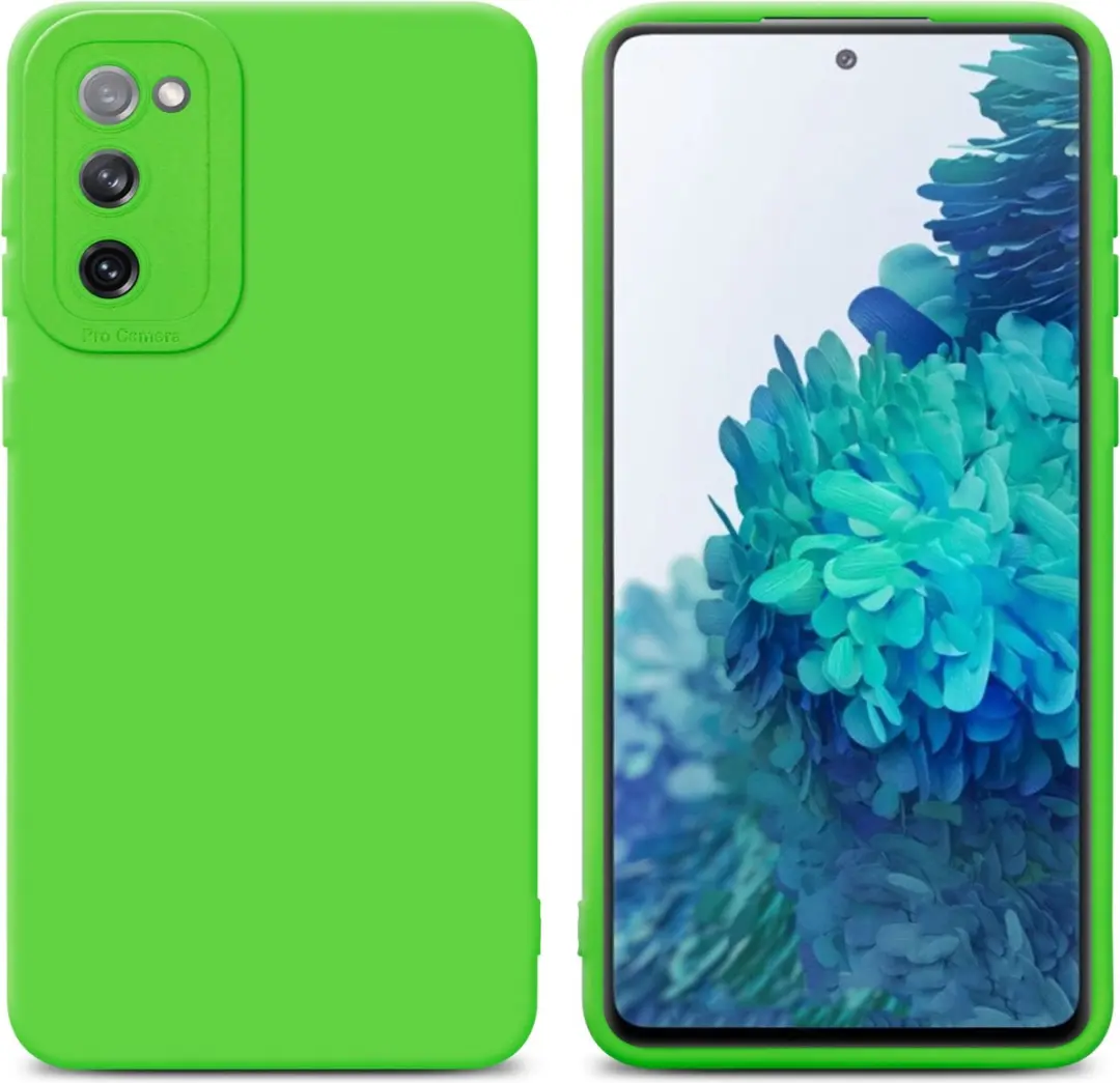 Cadorabo Hoesje geschikt voor Samsung Galaxy S20 FE in FLUID GROEN