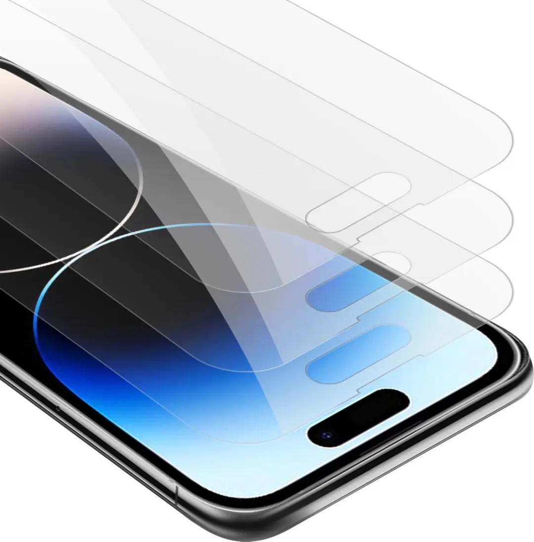 Cadorabo 3x Screenprotector geschikt voor Apple iPhone 14 PRO MAX