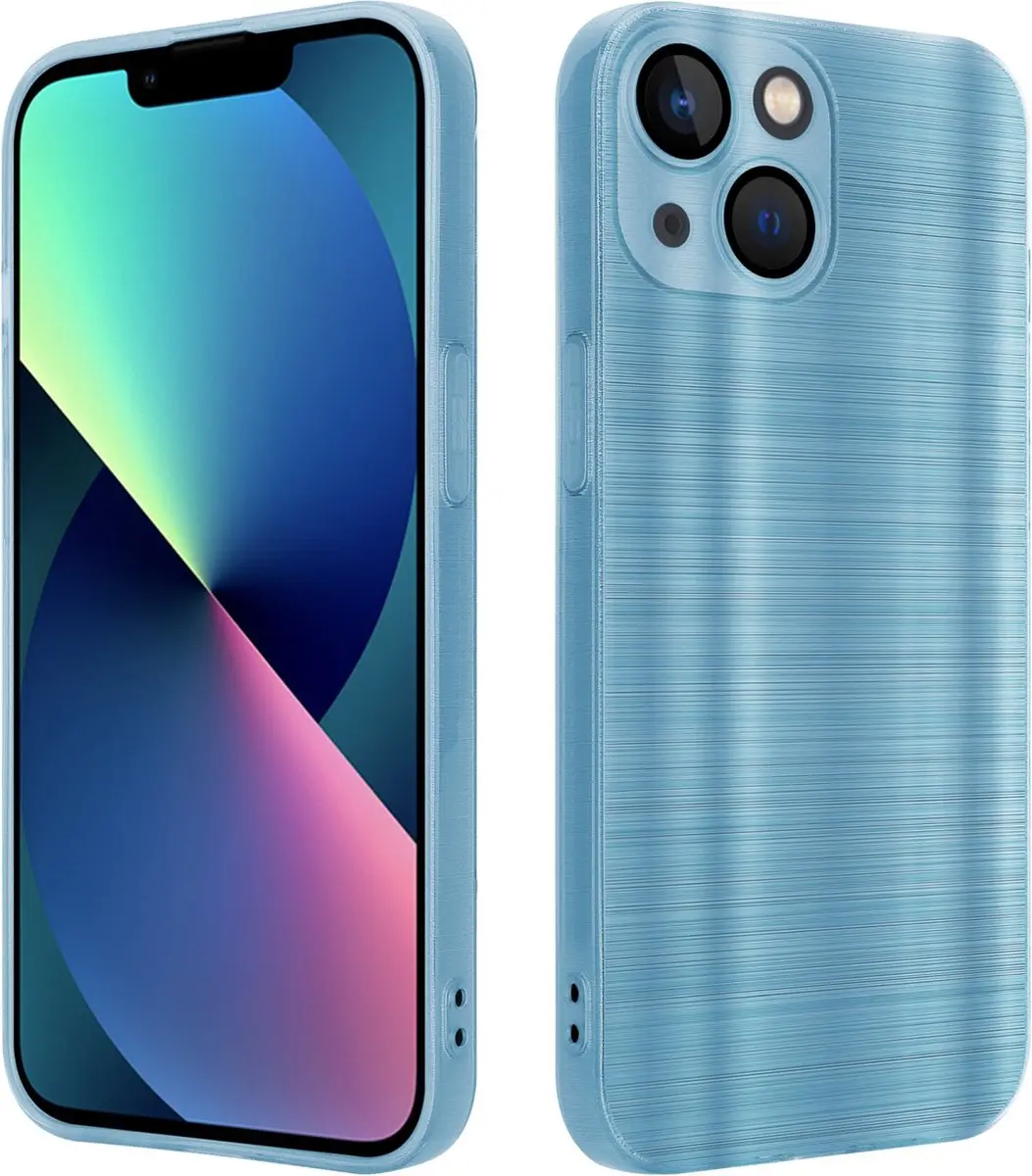 Cadorabo Hoesje geschikt voor Apple iPhone 14 PLUS in Brushed Turqoise