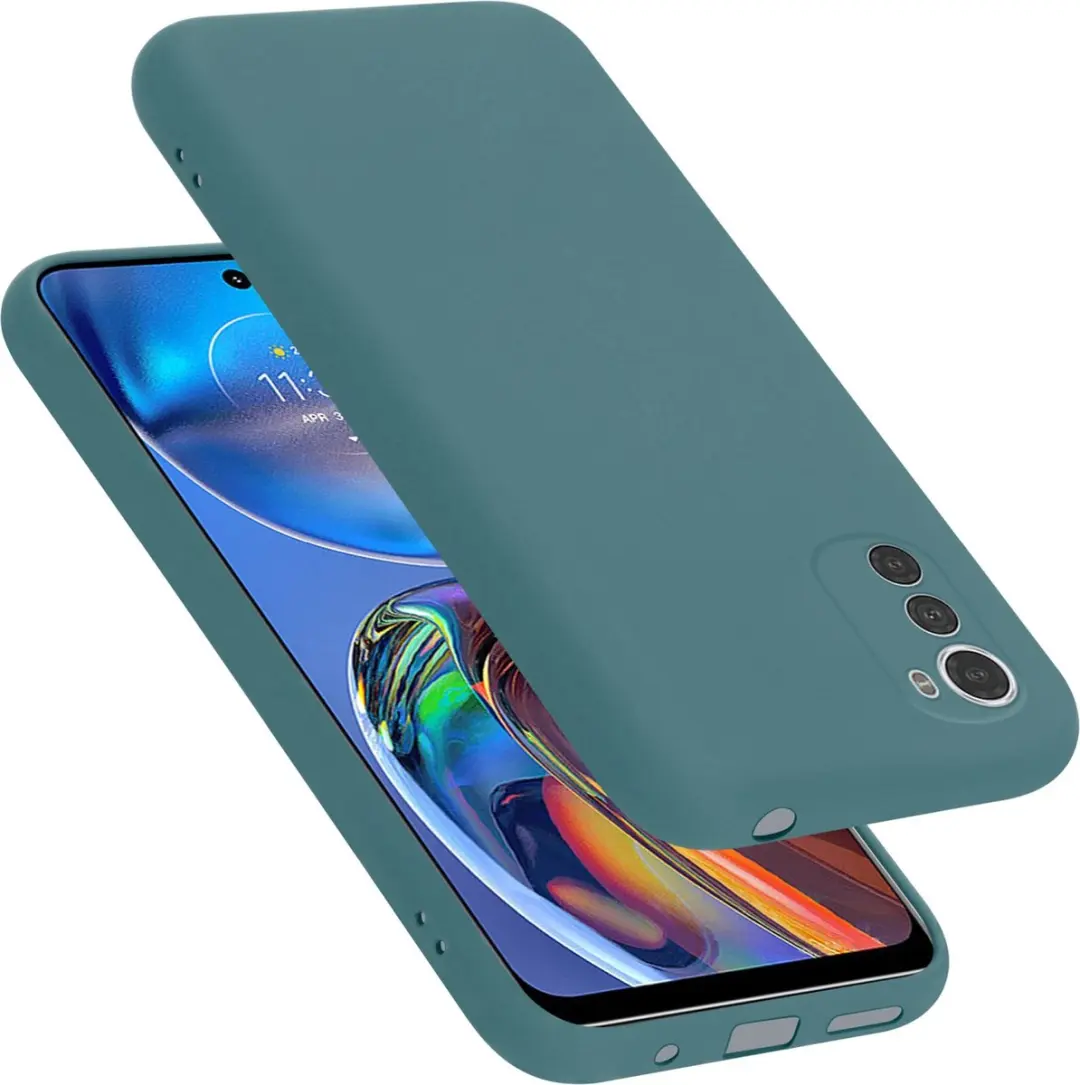 Cadorabo Hoesje geschikt voor Motorola MOTO E32 4G / E32S in LIQUID GROEN