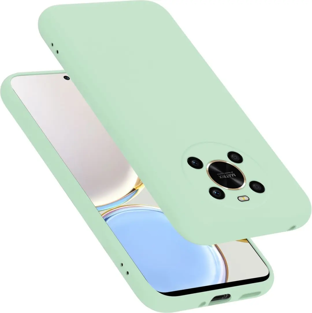 Cadorabo Hoesje geschikt voor Honor MAGIC 4 LITE in LIQUID LICHT GROEN