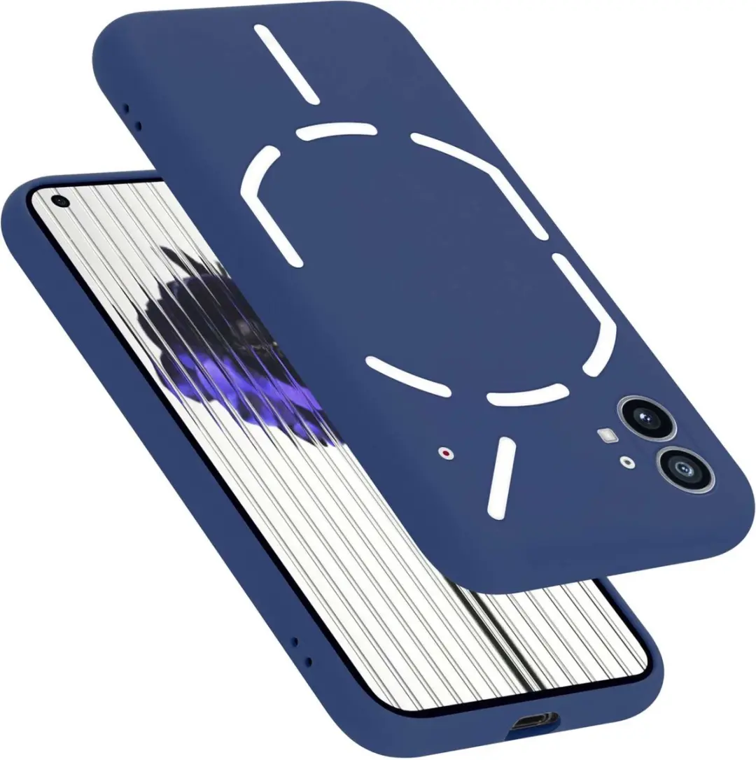 Cadorabo Hoesje geschikt voor Nothing Phone (1) in LIQUID BLAUW
