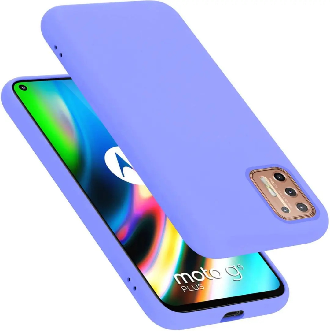 Cadorabo Hoesje geschikt voor Motorola MOTO G9 PLUS in LIQUID LICHT PAARS